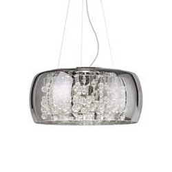 Ideal Lux Suspension Audi-80 Métal Fumé 8 ampoules 33cm