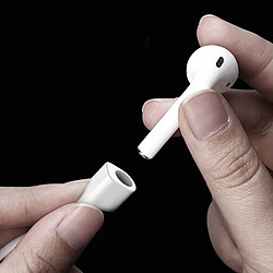 Shop Story Sangle Magnétique Aimanté Anti-Perte pour Écouteurs sans-Fil Apple Airpods TWS i7s - Couleur Blanc