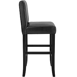 Acheter Tectake Lot de 4 chaises de bar - noir