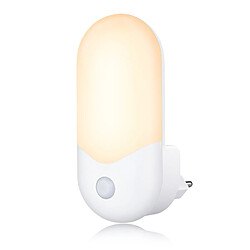 NETTLIFE Douille de veilleuse avec capteur crépusculaire - Lampe à douille LED Lampe à douille pour chambre d'enfant Lampe de nuit blanc chaud 1W