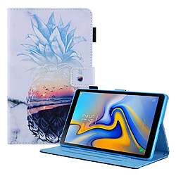 Etui en PU Impression de motifs avec support ananas pour votre Samsung Galaxy Tab A7 Lite 8.7 pouces (2021) T220/T225