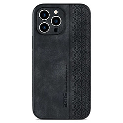 Coque en TPU + PU AZNS anti-rayures pour votre iPhone 12 Pro 6.1 pouces - noir