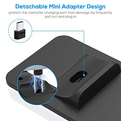 Chargeur double Contrôleur Chargeur USB Rapide de Charge Dock LED Voyant sur-température Protection pour PS5 Contrôleurs