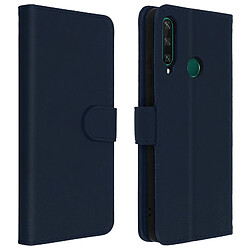 Avizar Étui Huawei Y6p Housse Folio Intégrale Porte-carte Fonction Support bleu