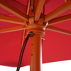 Avis Decoshop26 Parasol de jardin 3x4m rectangulaire polyester/bois 6kg bordeaux 04_0003825