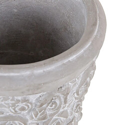 BigBuy Garden Cache-pot Gris Ciment 15 x 15 x 14 cm