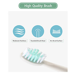 Acheter Universal Brosse à dents acoustique Brosse à dents électrique pour adultes Remplacement d &'une tête de brosse électrique à ultrasons Brosse à dents Brosse électrique dentaire(blanche)