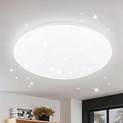 Autres Temps ZMH LED Star Lampe pendante moderne en forme d'étoile pour le salon Rond/Carré IP44