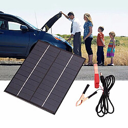 Avis Chargeur de batterie solaire, chargeur solaire 5.5W 12V pour batterie de voiture, mainteneur de batterie solaire étanche Portable, chargeur de