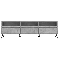 Acheter vidaXL Meuble TV gris béton 150x30x44,5 cm bois d'ingénierie