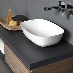 Kiamami Valentina MEUBLE DE SALLE DE BAIN SUSPENDU 120CM AVEC PLAN ANTHRACITE ET LAVABO D'AMÉNAGEMENT | VALENTINA