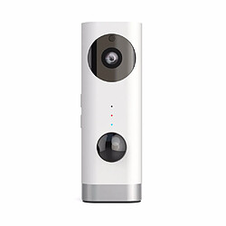 HD 720PRechargeable Caméra Surveillance Wifi Sécurité Vision Nocturne Audio bidirectionnel - BLANC