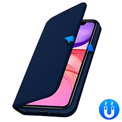 Avizar Housse iPhone 11 Étui Folio Portefeuille Fonction Support bleu nuit pas cher