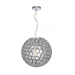 Luminaire Center Suspension Serafina Chrome brossé 1 ampoule 40cm