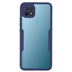 Coque en TPU + acrylique bleu marine pour votre Oppo A15/A15s