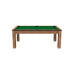 De Faugeres Billard convertible table 8 personnes Arizona (plateau et accessoires en option) Hêtre boisé , Vert (plateau)