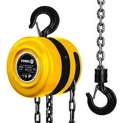 VOREL Bloc de chaîne 2000 kg Acier Jaune