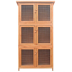 Avis vidaXL Cage pour animaux 6 compartiments Bois