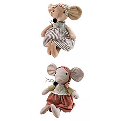 2-4pc Beaux Jouets En Peluche Souris En Peluche Animaux Poupées Jouets Cadeaux Style F G