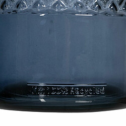 BigBuy Home Vase Bleu verre recyclé 15 x 15 x 28 cm pas cher