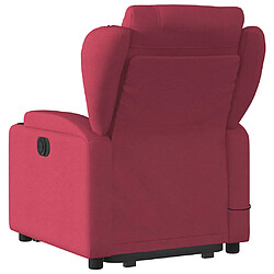 Acheter vidaXL Fauteuil inclinable de massage Rouge bordeaux Tissu