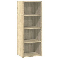 vidaXL Buffet haut chêne sonoma 45x41x124 cm bois d'ingénierie