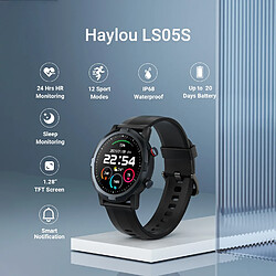 Universal Smartwatch Solaire Imperméable 12 Sport Mode Surveillance du rythme cardiaque Fitness Tracking pour IOS | Smartwatch (Noir)