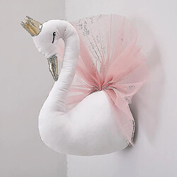 Universal Couronne 3D Cygne Mur Décoratif Mur Suspension Peluche - Goose Horn Wings