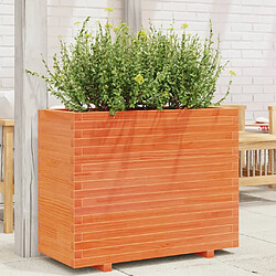 Vidaxl Jardinière cire marron 90x40x72 cm bois de pin