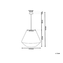 Avis Beliani Lampe suspension DAMIT Naturel