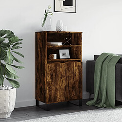 vidaXL Buffet haut Chêne fumé 60x36x110 cm Bois d'ingénierie