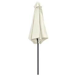 Acheter Maison Chic Parasol Jardin | Parasol d'extérieur et mat en aluminium 270x246 cm Blanc sable - GKD95089