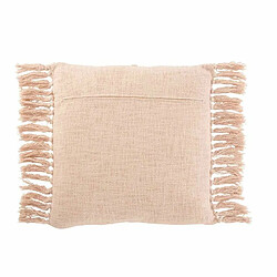 Paris Prix Coussin Déco Franges Losange 50x50cm Rose