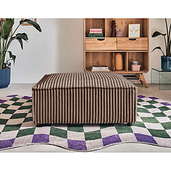 Lisa Design Stella - pouf - en velours côtelé grosses côtes pas cher