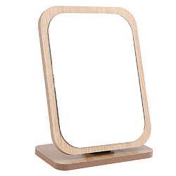 Style de miroir cosmétique de miroir de chambre à coucher de cadre en bois de cadre de maquillage de maquillage de partie supérieure du comptoir pliable pas cher