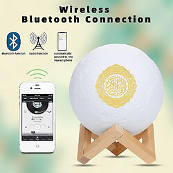 Universal Ramadan Gift Coran haut-parleur coran lampe musulmane Lumière avec application Control 3D LAMPLE LOCE AVEC TÉMORIE CONTRÔLE