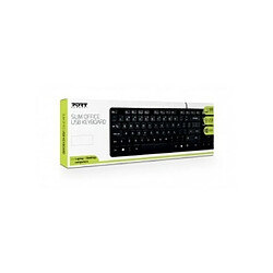 Port Designs 900752-FR clavier USB AZERTY Français Noir