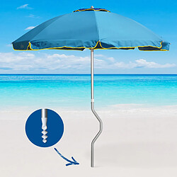 Acheter Parasol de plage aluminium léger visser protection uv GiraFacile 220 cm Eolo