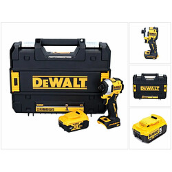 DeWalt DCF 850 Visseuse à percussion sans fil, sans balai, 205 Nm 18V + 1x Batterie 5,0 Ah + Coffret TSTAK + Madrin de 1/4" - sans chargeur