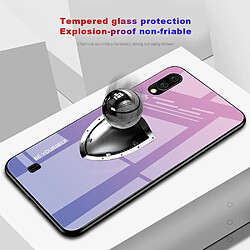 Acheter Wewoo Coque Pour Galaxy M10 Gradient Color Glass Case Blue