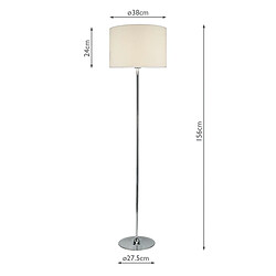 Acheter Luminaire Center Lampadaire Delta chrome poli 1 ampoule