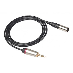 Câble de connecteur audio de microphone de cordon de câble de mâle de 3.5mm à XLR mâle 2m pas cher