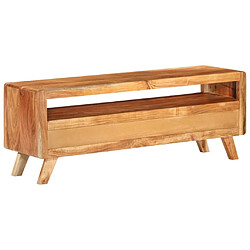 Acheter Maison Chic Meuble TV scandinave - Banc TV pour salon 110x30x40 cm Bois d'acacia massif -MN54484