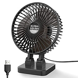 Avis Ventilateur de Bureau USB, ventilateur de Table Portable Ventilateur de Refroidissement Puissant Réglable à 3 Vitesses pour Chambre de Bureau à Domicile