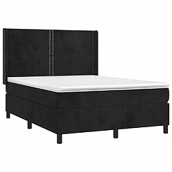 Acheter Sommier à lattes,Cadre à lattes de lit pour Adulte matelas et LED Noir 140x200 cm Velours -MN96973