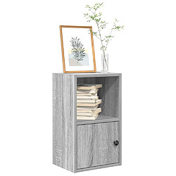 vidaXL Bibliothèque sonoma gris 31x24x52 cm bois d'ingénierie