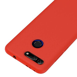 Avis Wewoo Coque Étui de protection étanche en silicone liquide de couleur unie pour Huawei Honor View 20 rouge