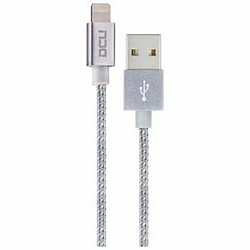 DCU TECNOLOGIC Câble de chargement USB Lightning iPhone DCU Argenté 1 m