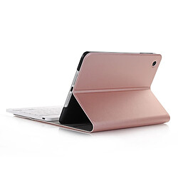 Wewoo Clavier QWERTY Universel or rose pour iPad mini 3/2/1 étui de rabat horizontal ABS ultra-mince + Bluetooth A03 pas cher