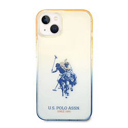 Us Polo U.S Polo Coque de Protection pour iPhone 14 Double Horse Bleu